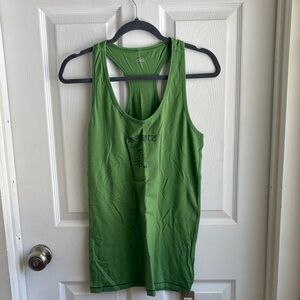 ALO Yoga XL Vibrant Green Women's Tank Top Namaste Positive